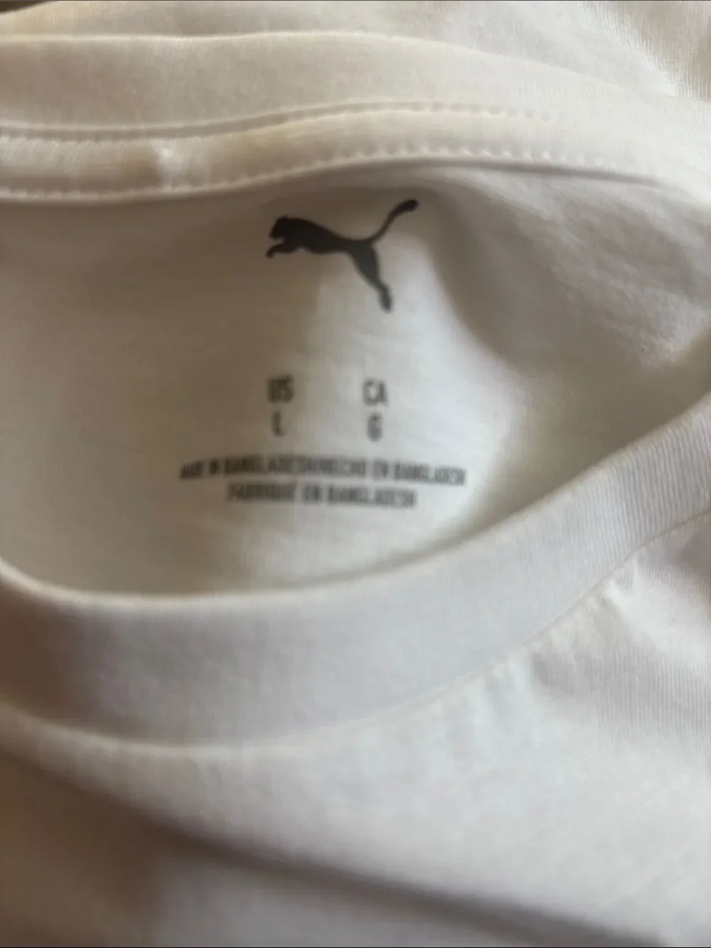 Puma White Tee with Red Graphic Sneaker